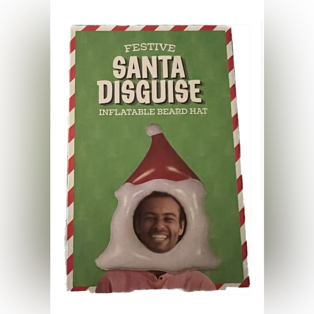 Festive Santa Disguise | Inflatable Beard Hat